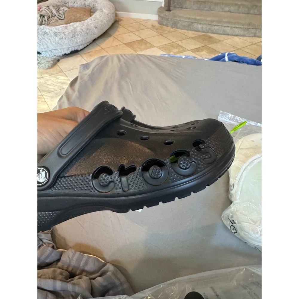 Crocs Baya Clog Black Mens 7 Womens 9 Unisex Comfort Slip On Shoes 10126-001
